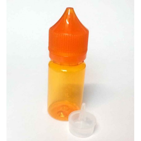 BOTELLA 30ml NARANJA CHUBBY TRASLUCIDA GOTERO SEVILLA