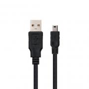 CABLE USB(A) 2.0 A MINI USB 5 PIN NANOCABLE 1M - Imagen 1