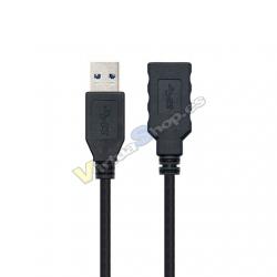 CABLE USB(A) 3.0 A USB(A) 3.0 NANOCABLE 2M NEGRO - Imagen 1