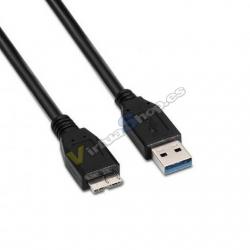 CABLE USB(A) A MICRO USB(B) 3.0 AISENS 1M NEGRO - Imagen 1