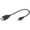 CABLE USB-H A MINI-USB-M 0.2M - Imagen 1