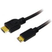CABLE HDMI-M A miniHDMI-M 2M + ETHERNET LOGILINK - Imagen 1