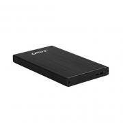 CAJA EXTERNA 2.5  USB3.0 SATA TOOQ ALUMINIO NEGRA - Imagen 1