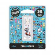 PENDRIVE 32GB TECH ONE TECH CALAVERA MOTO - Imagen 1