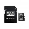 MEM MICRO SD 64GB GOODRAM M1AA CL10 UHS-I+ADAPT - Imagen 1