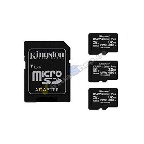 MEM MICRO SDHC 32GB KINGSTON CANVAS SELECT+ADAPT - Imagen 1