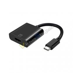 ADAPTADOR USB-C A HDMI 4K 60HZ AISENS NEGRO - Imagen 1