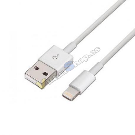 CABLE USB(A) A LIGHTNING 2.0 AISENS 1M BLANCO - Imagen 1