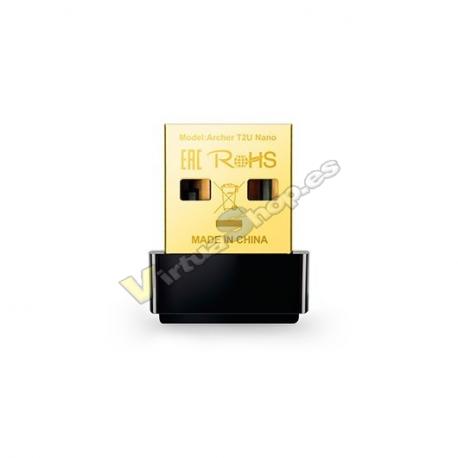 WIRELESS LAN USB TP-LINK AC600 ARCHER T2U NANO - Imagen 1